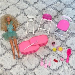 Vintage Barbie with accessories